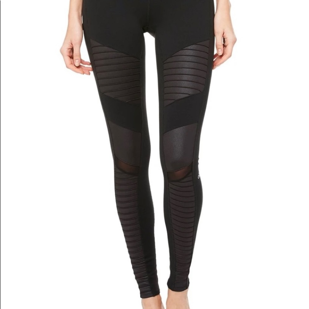 ALO Moto mid-rise leggings